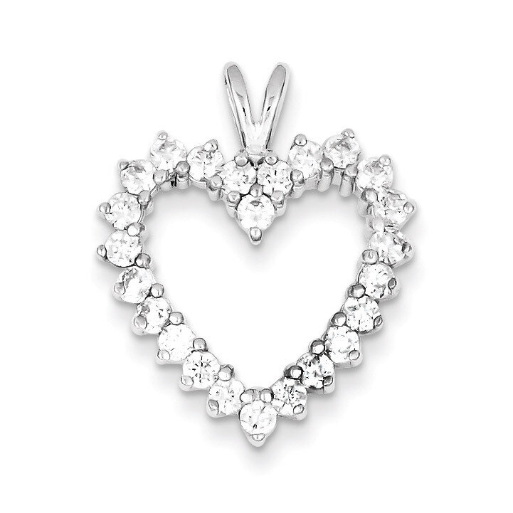 Heart Pendant Sterling Silver Diamond QP1336, MPN: QP1336, 883957958675