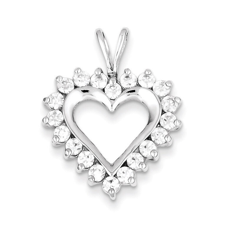 Heart Pendant Sterling Silver Diamond QP1339, MPN: QP1339, 883957958699