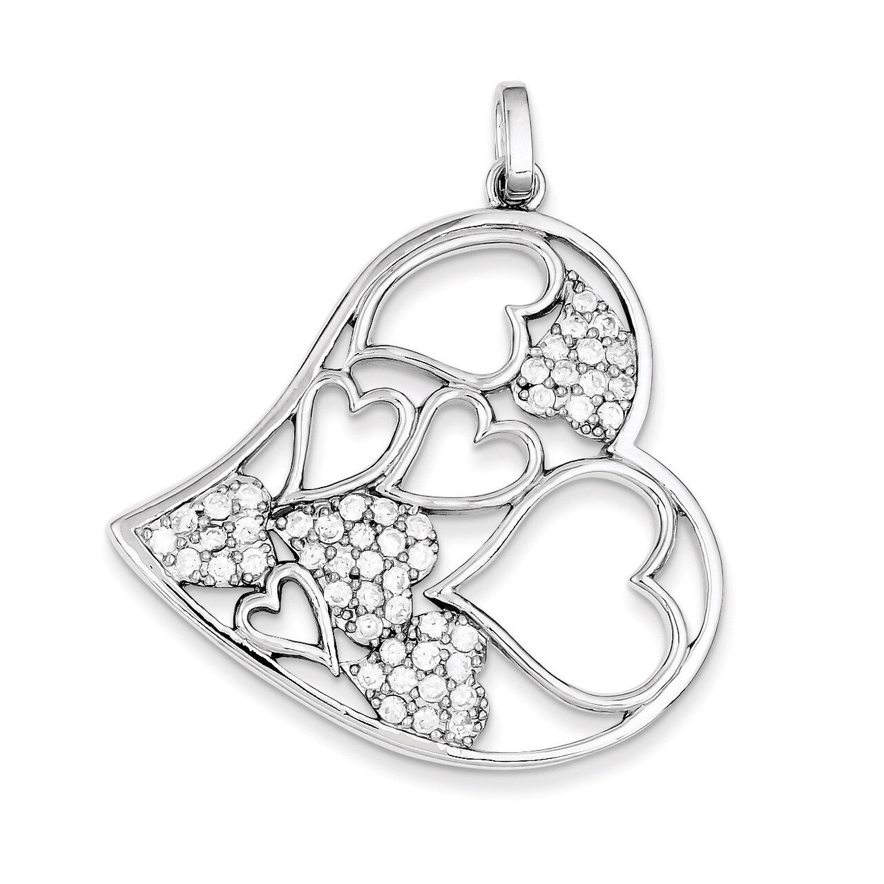 Pendant Sterling Silver Diamond QP1382, MPN: QP1382, 883957219172