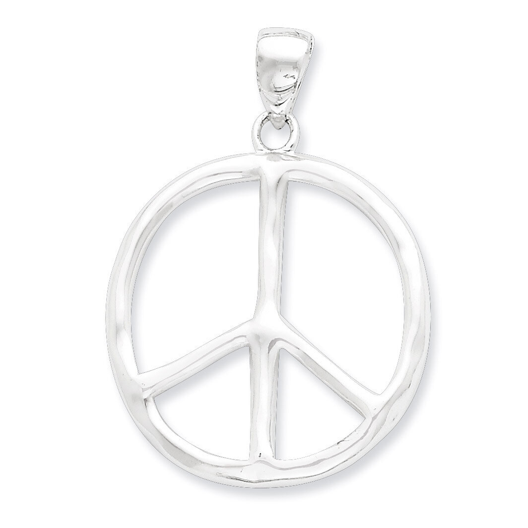 Peace Pendant Sterling Silver Polished QP1826, MPN: QP1826, 723252637441