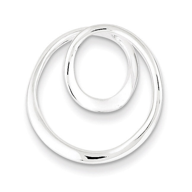 Circle Pendant Sterling Silver Polished QP1944