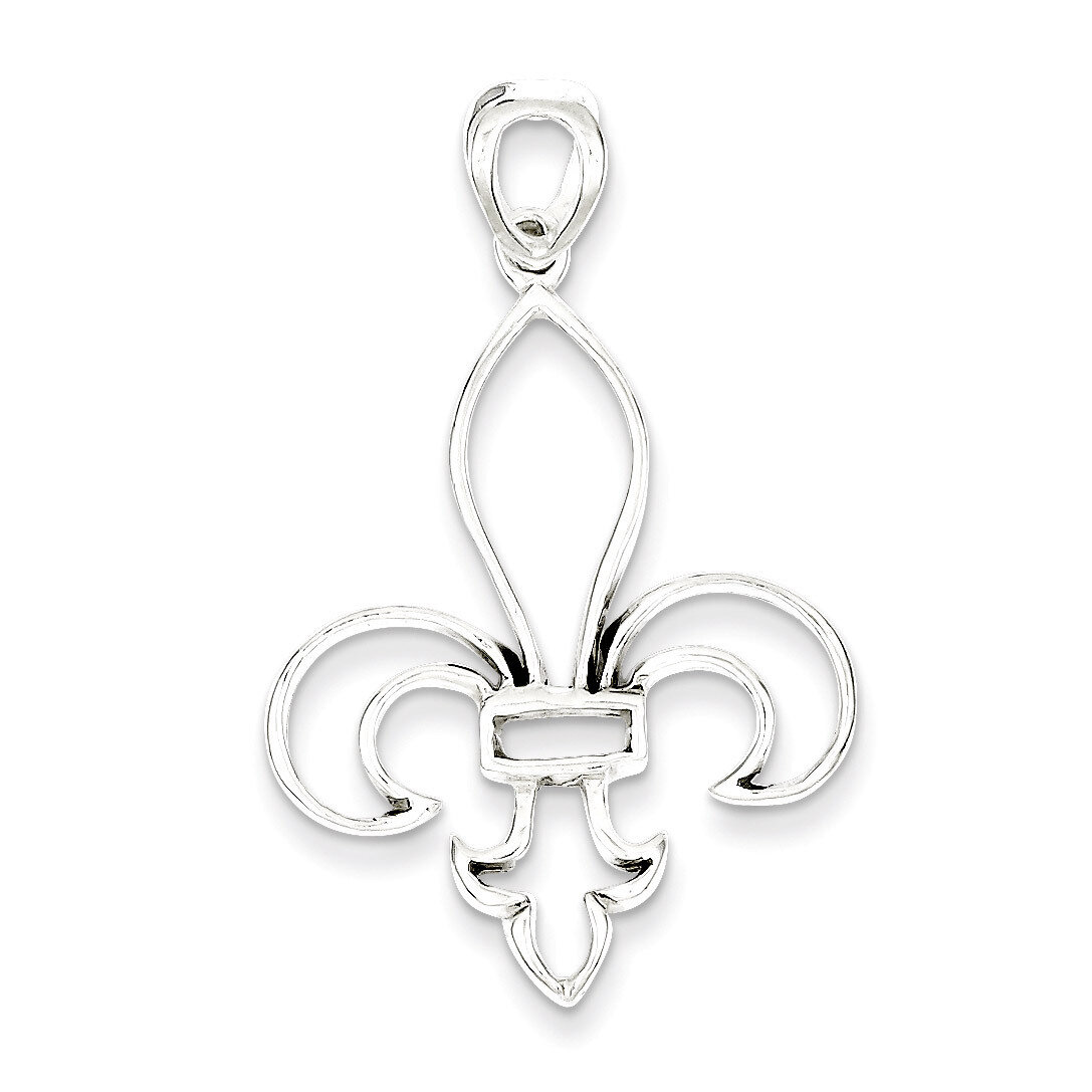 Cut-Out Fleur de Lis Pendant Sterling Silver QP1959, MPN: QP1959, 883957545714