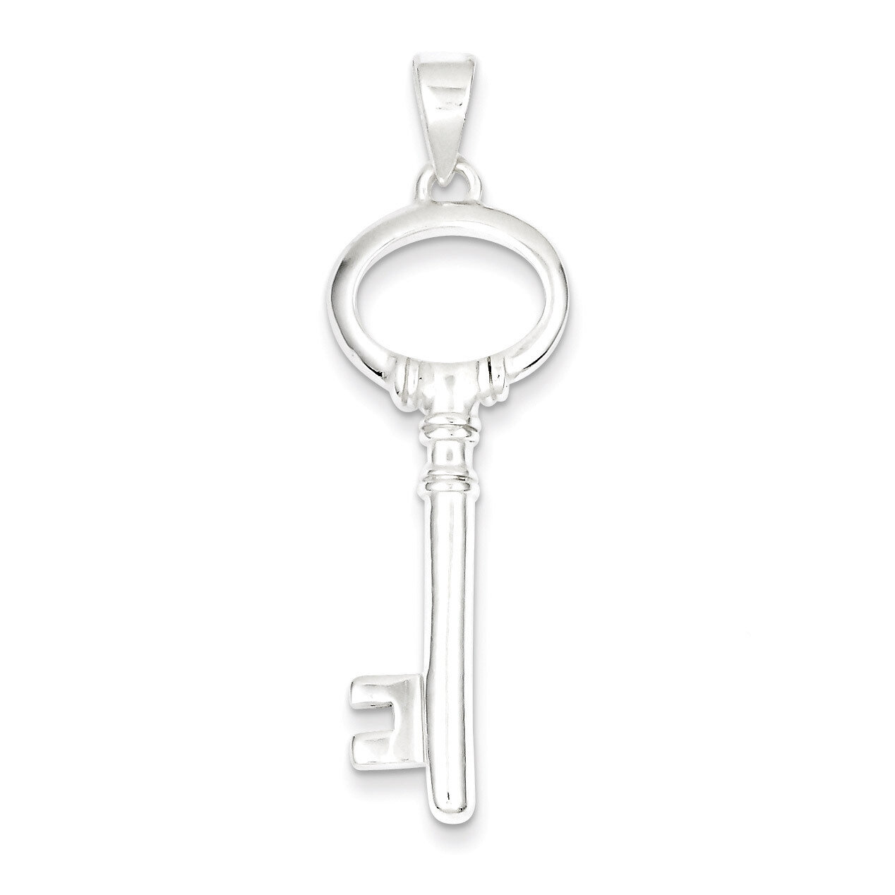 Key Pendant Sterling Silver Polished QP2016, MPN: QP2016, 883957562728
