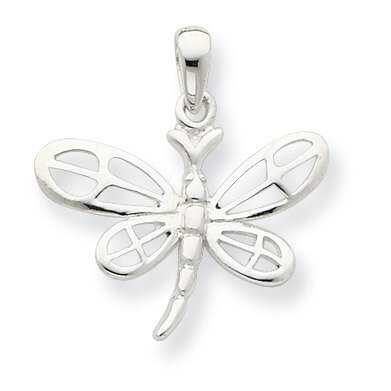 Dragonfly Pendant Sterling Silver Polished QP2144, MPN: QP2144, 883957140391