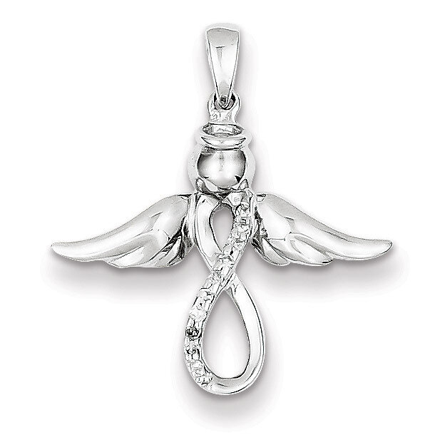 Angel Pendant Sterling Silver Diamond QP2380, MPN: QP2380, 883957284408