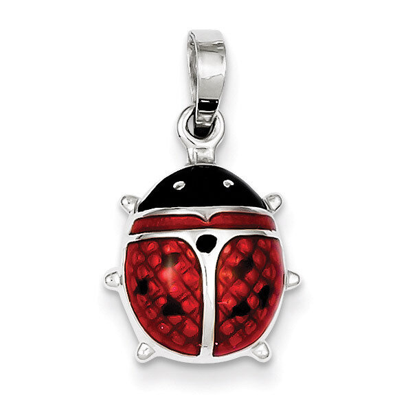 Ladybug Pendant Sterling Silver Enameled QP2414, MPN: QP2414, 869944886213