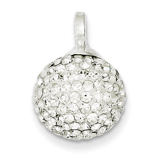 Stellux Crystal 12mm Ball Pendant Sterling Silver QP2473, MPN: QP2473, 883957540733