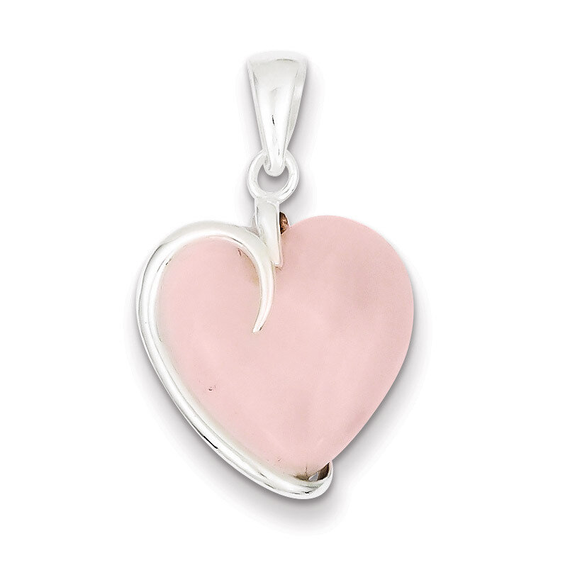 Rose Quartz Pendant Sterling Silver QP260, MPN: QP260, 191101279980