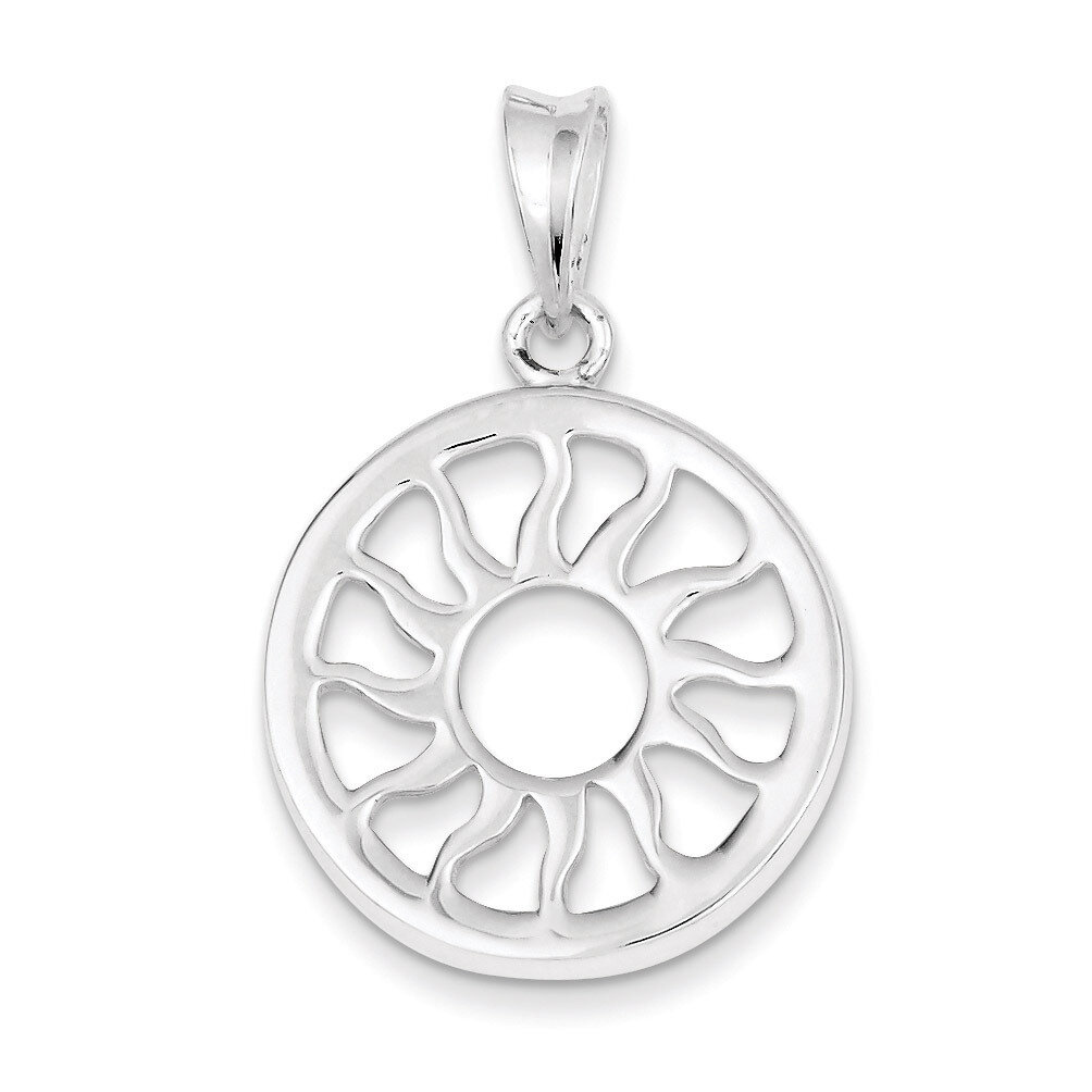 Sun Pendant Sterling Silver Polished QP2668, MPN: QP2668, 883957140605