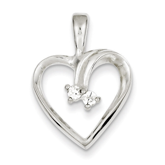 Heart Pendant Diamond Sterling Silver QP2769, MPN: QP2769, 883957533575