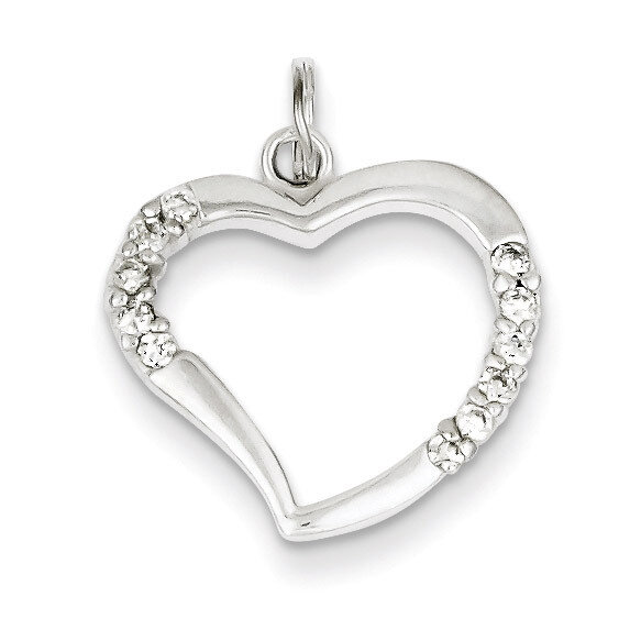 Heart Pendant Diamond Sterling Silver QP2772, MPN: QP2772, 883957461458