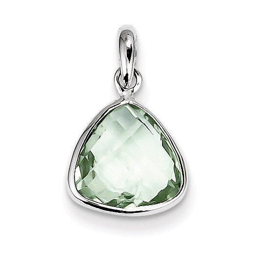 Green Quartz Pendant Sterling Silver QP2896AG, MPN: QP2896AG, 883957481142