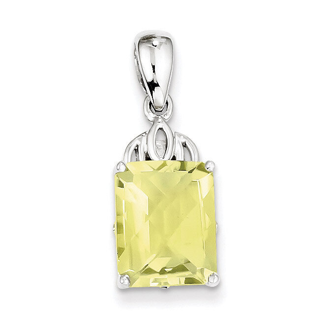 Lemon Quartz Pendant Sterling Silver QP2908LQ, MPN: QP2908LQ, 883957022437