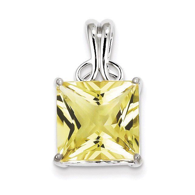 Lemon Quartz Pendant Sterling Silver QP2912LQ, MPN: QP2912LQ, 883957401461