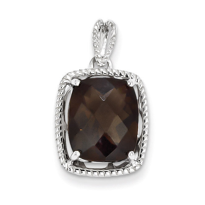 Smokey Quartz Pendant Sterling Silver QP2915SQ, MPN: QP2915SQ, 883957358048