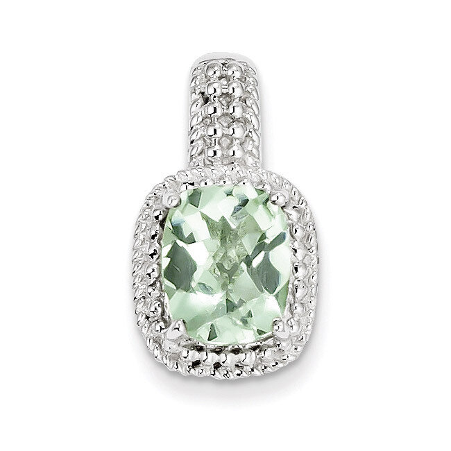 Green Quartz Pendant Sterling Silver QP2950AG, MPN: QP2950AG, 883957358178