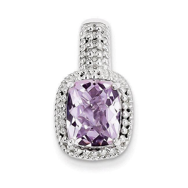 Pink Quartz Pendant Sterling Silver QP2950PQ, MPN: QP2950PQ, 883957358185