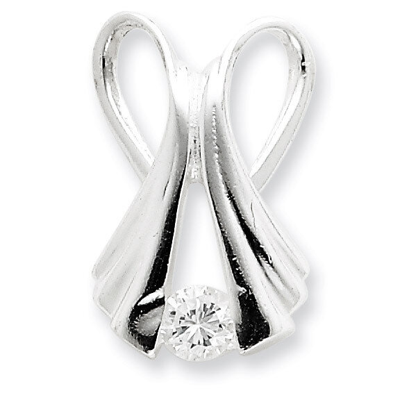 Slide Sterling Silver Diamond QP313, MPN: QP313, 883957960289