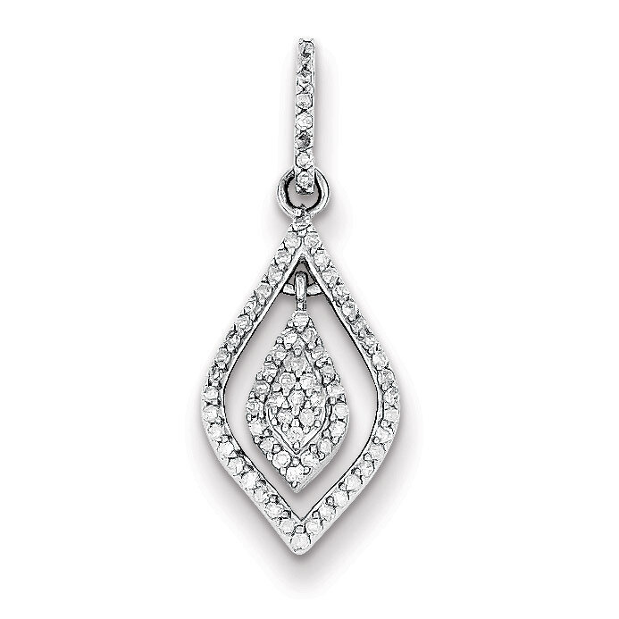 Fashion Pendant Sterling Silver Diamond QP3455, MPN: QP3455, 883957462301