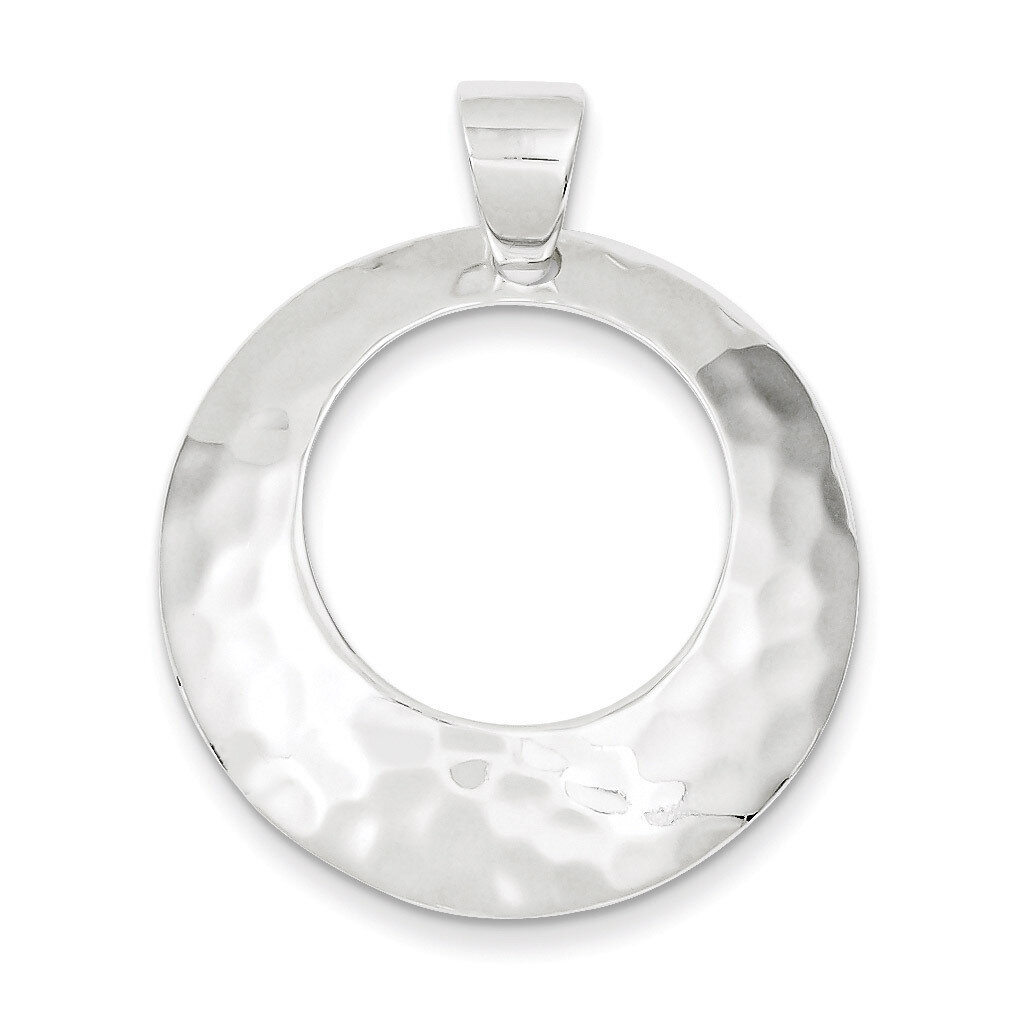 Hammered Circle Pendant Sterling Silver QP917, MPN: QP917, 723252441178