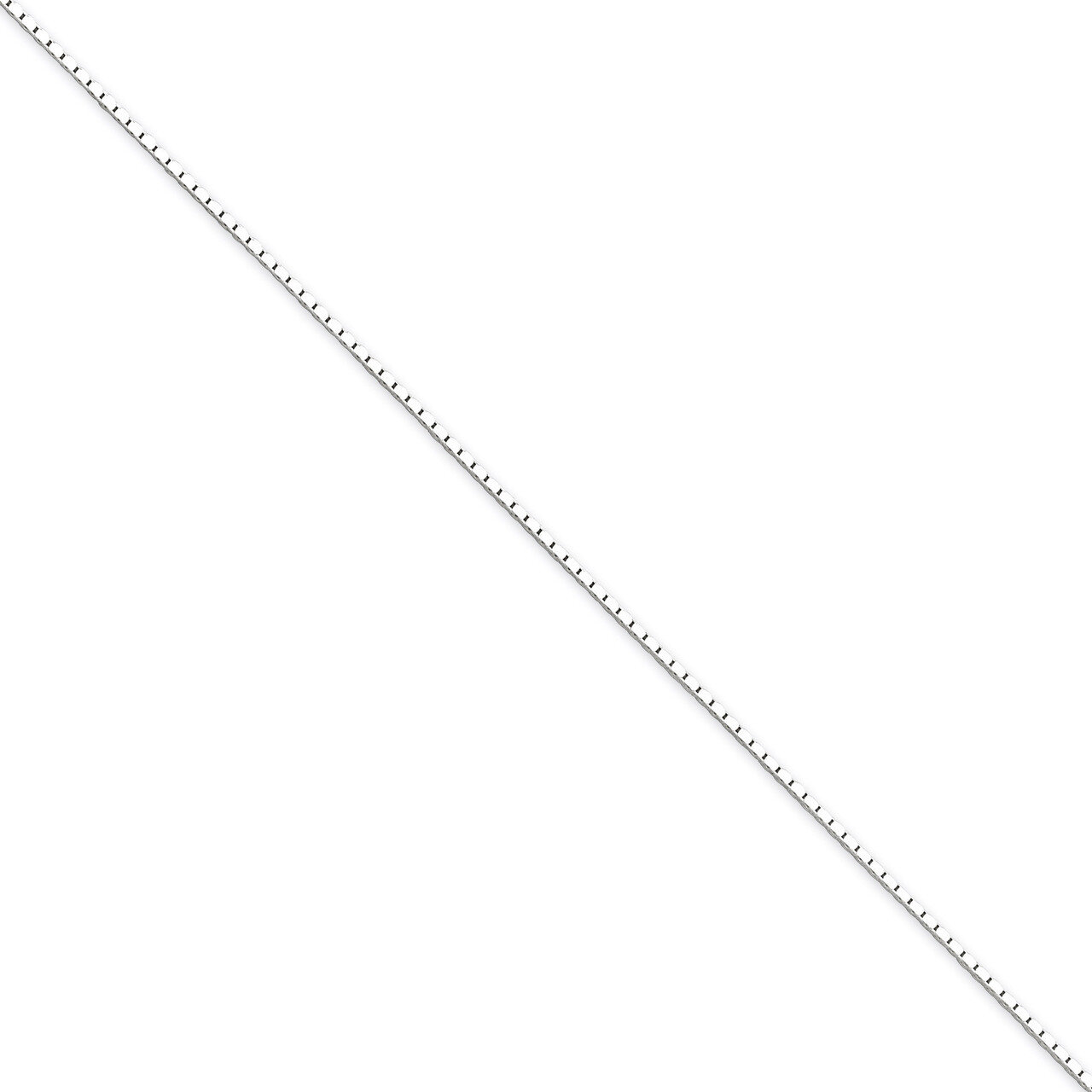 18 Inch 1mm Mirror Box Chain Sterling Silver QPE23-18
