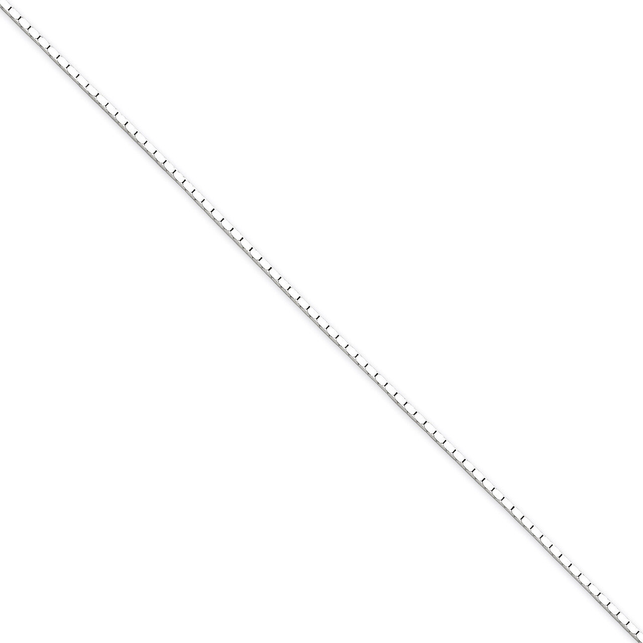 16 Inch 1.25mm Mirror Box Chain Sterling Silver QPE24-16