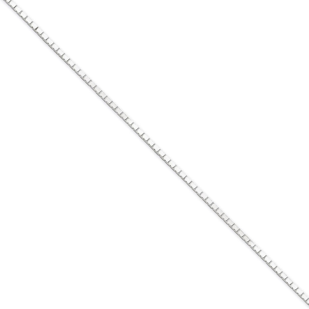 20 Inch 1.5mm Mirror Box Chain Sterling Silver QPE25-20