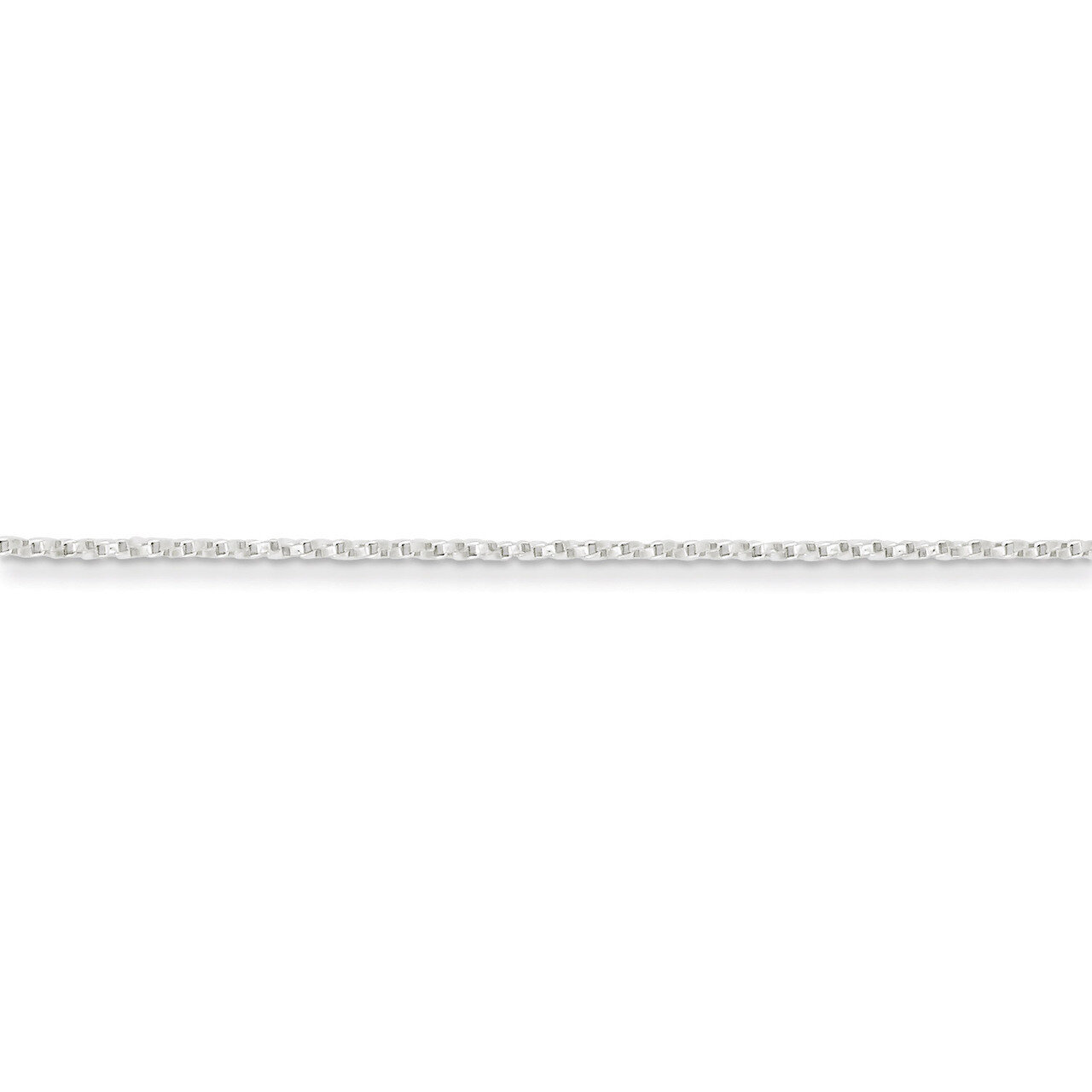 16 Inch 1.25mm Twisted Box Chain Sterling Silver QPE26-16