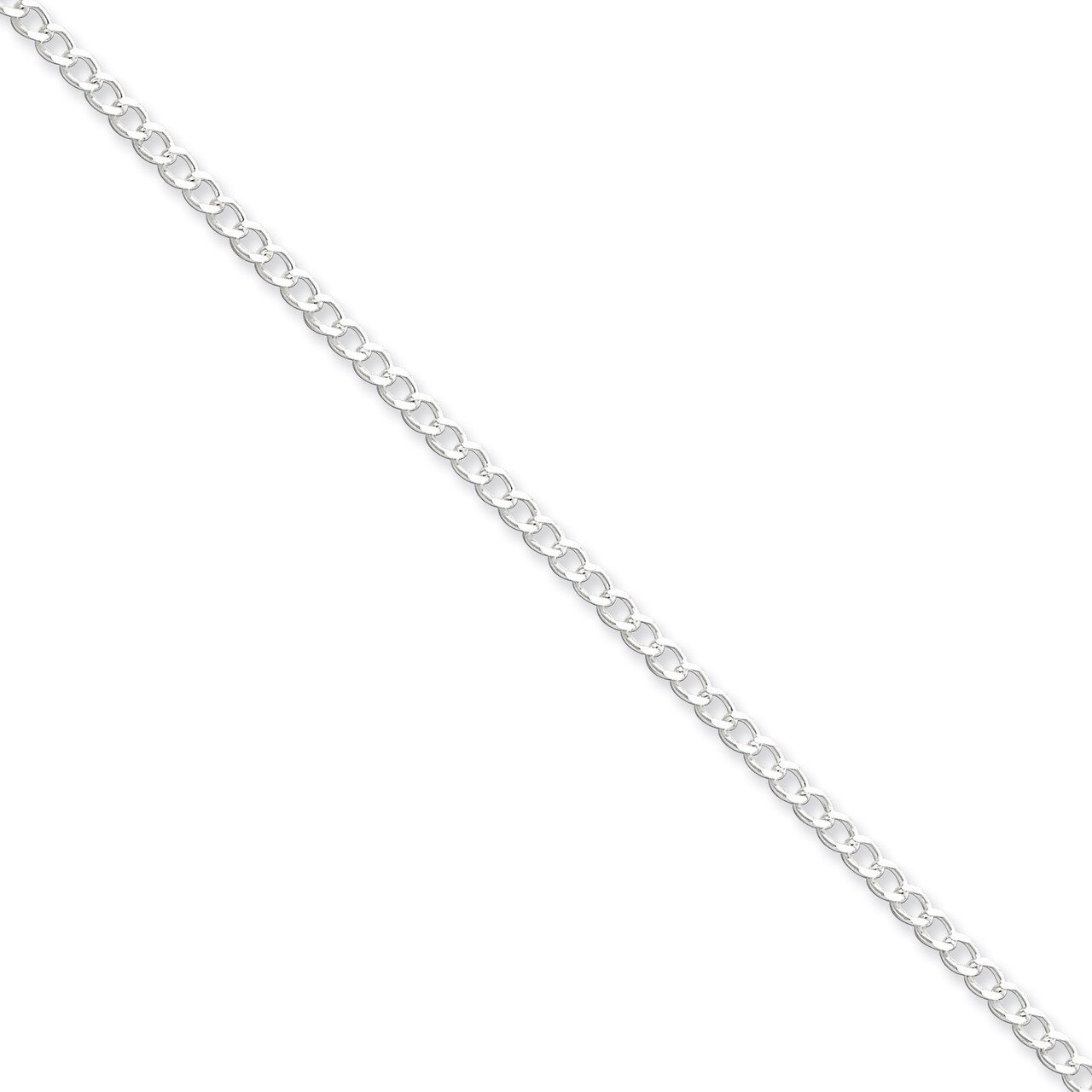 20 Inch 2.80mm Wide Curb Chain Sterling Silver QPE30-20, MPN: QPE30-20, 883957081120