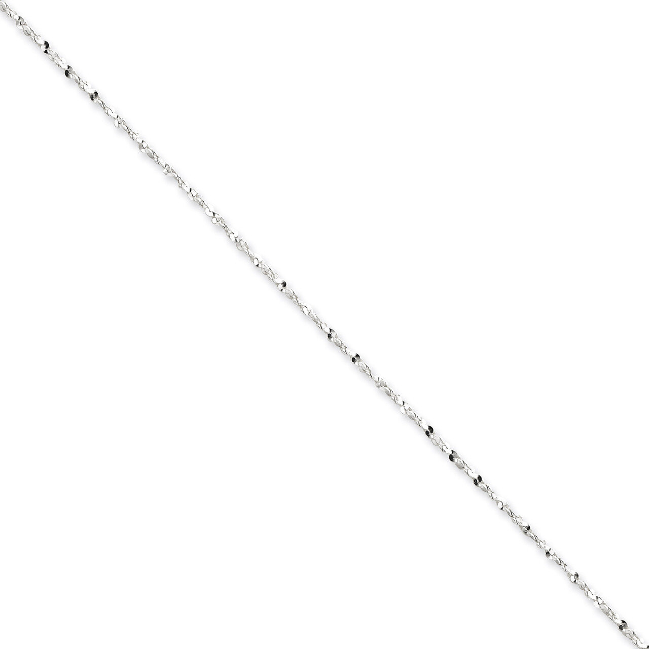 18 Inch 1.4mm Diamond Cut Fancy Chain Sterling Silver QPE39-18, MPN: QPE39-18, 883957980836