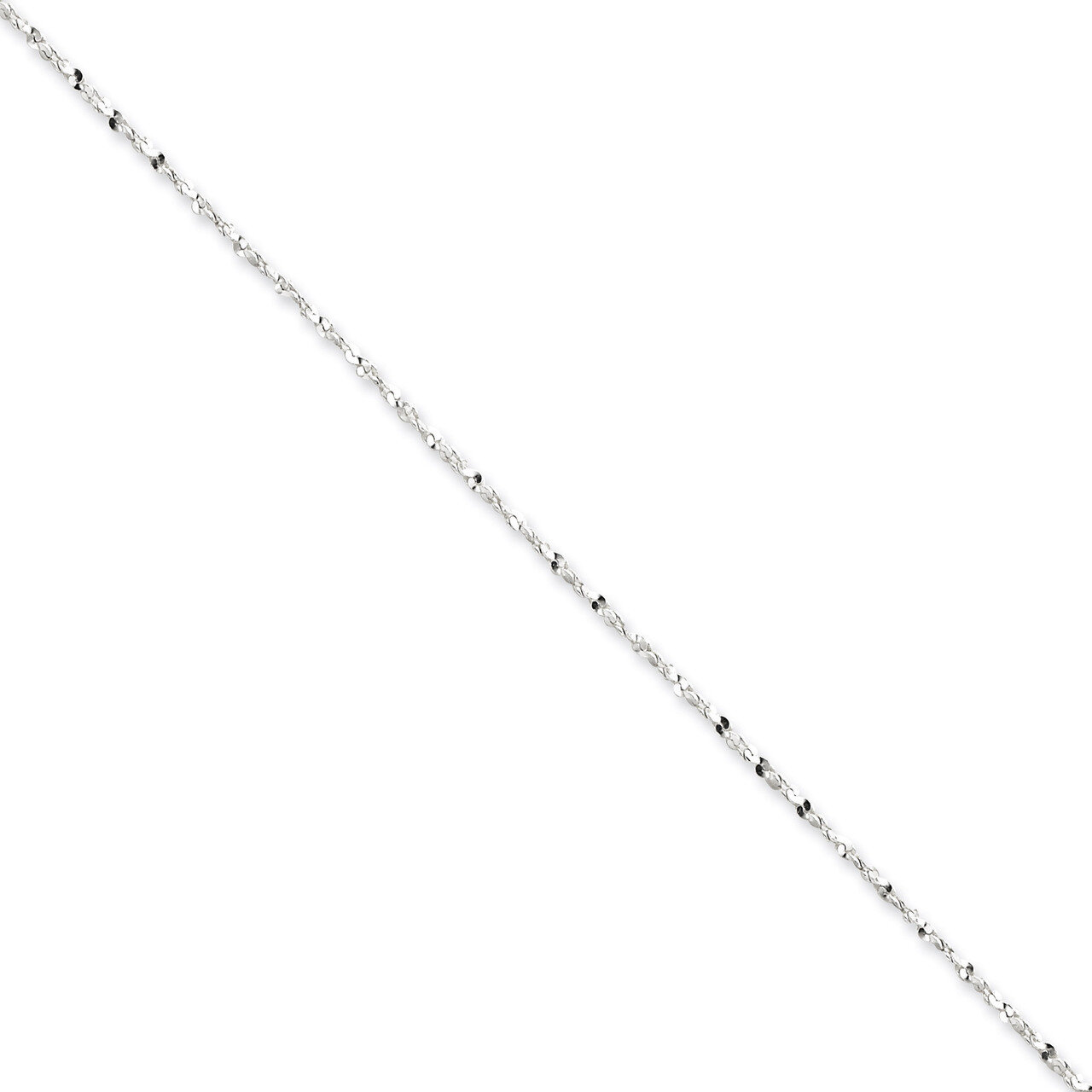 20 Inch 1.4mm Diamond Cut Fancy Chain Sterling Silver QPE39-20