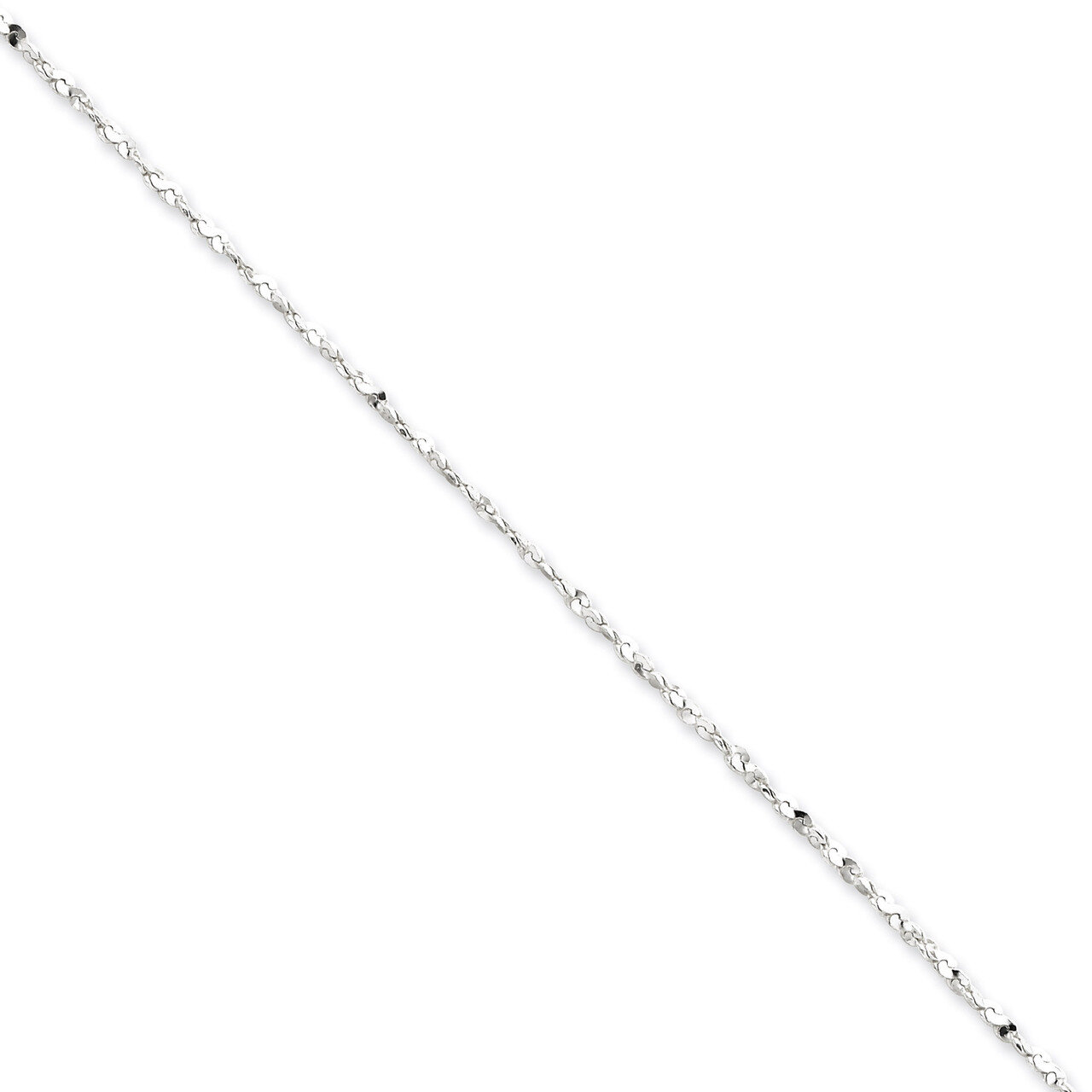 20 Inch 1.8mm Diamond-cut Fancy Chain Sterling Silver QPE40-20, MPN: QPE40-20, 883957980881