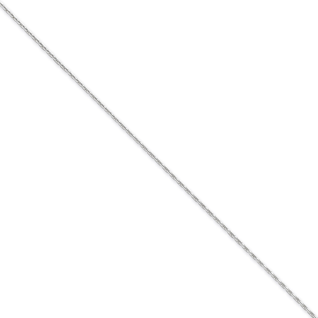 20 Inch 1mm Oval Box Chain Sterling Silver QPE50-20, MPN: QPE50-20, 883957981222