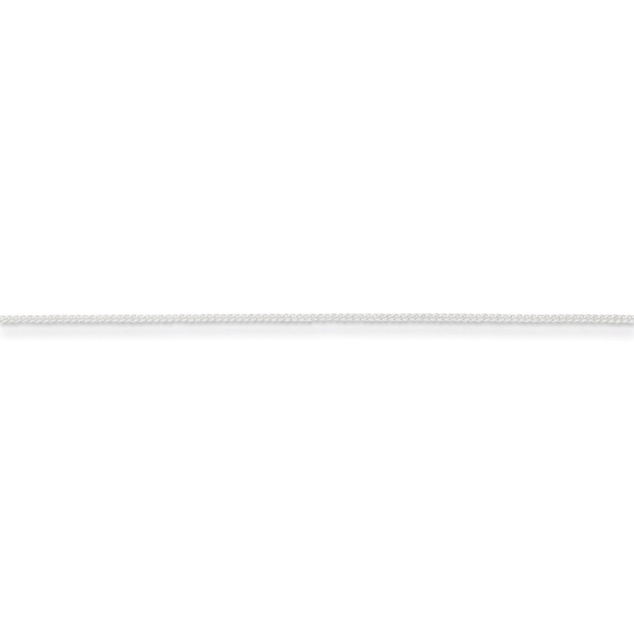 18 Inch .8mm Open Curb Chain Sterling Silver QPE55-18, MPN: QPE55-18, 883957981413