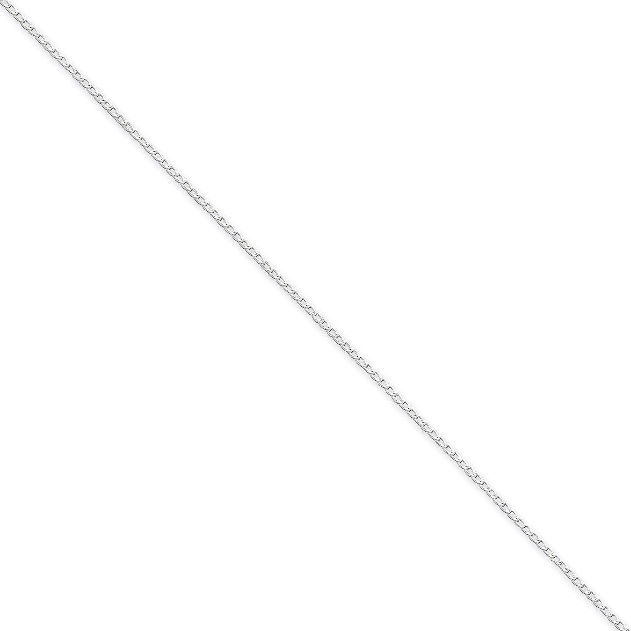 24 Inch 1.15mm Open Curb Chain Sterling Silver QPE57-24, MPN: QPE57-24, 883957981512