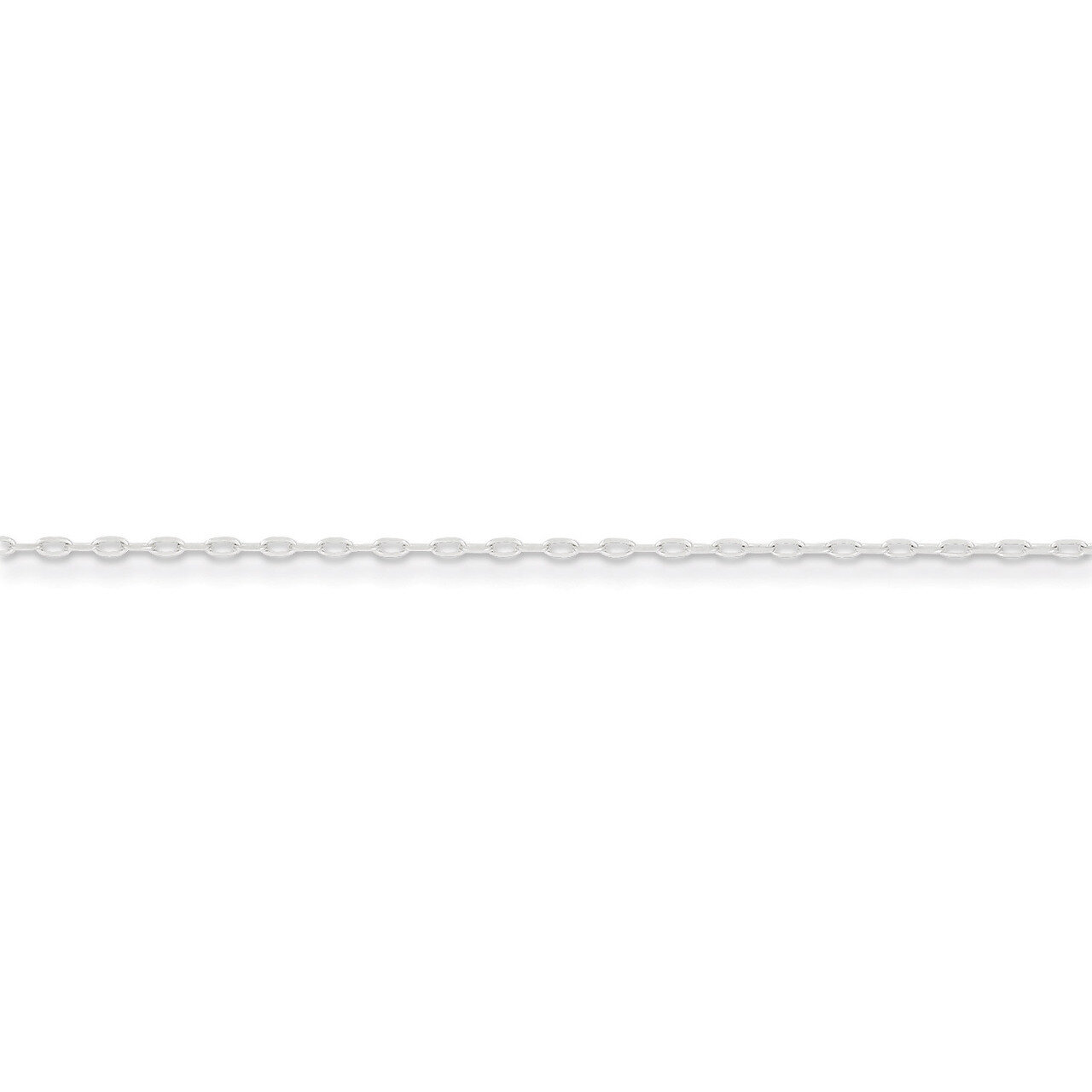 16 Inch 1mm Cable Chain Sterling Silver QPE68-16