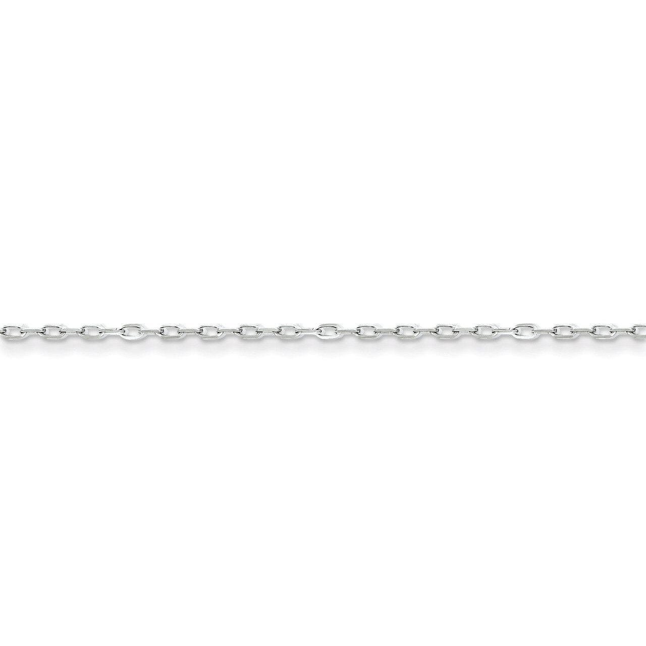 20 Inch 1.65mm 8 Sided Diamond Cut Cable Chain Sterling Silver QPE69-20, MPN: QPE69-20, 886774409665