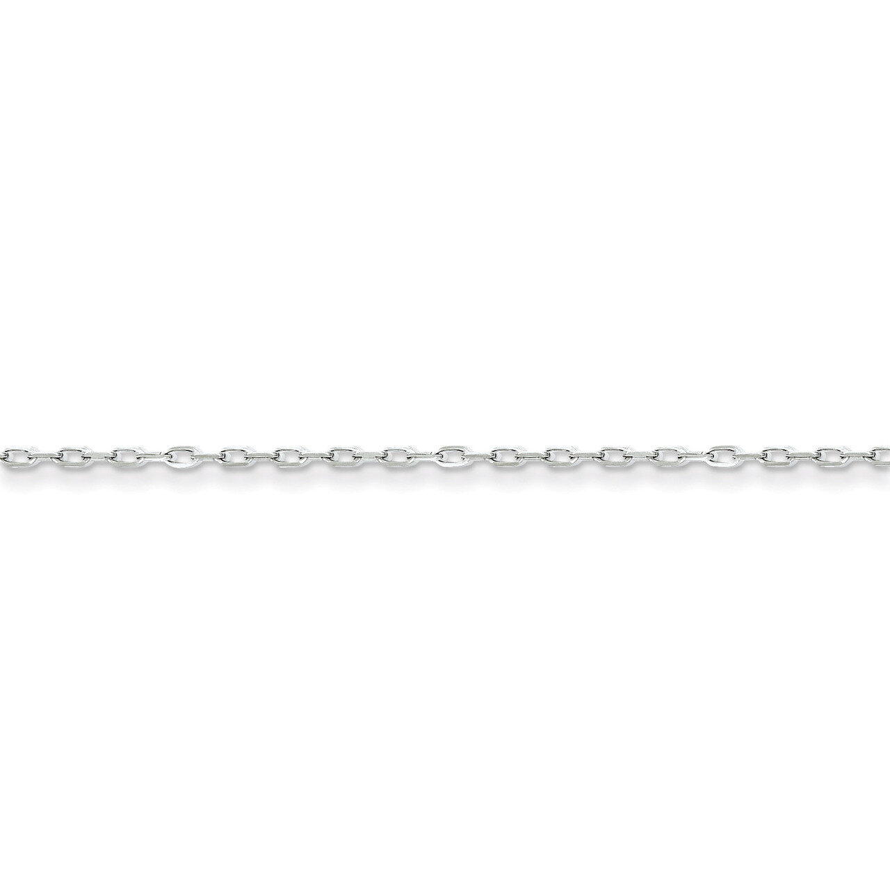 24 Inch 1.65mm 8 Sided Diamond Cut Cable Chain Sterling Silver QPE69-24