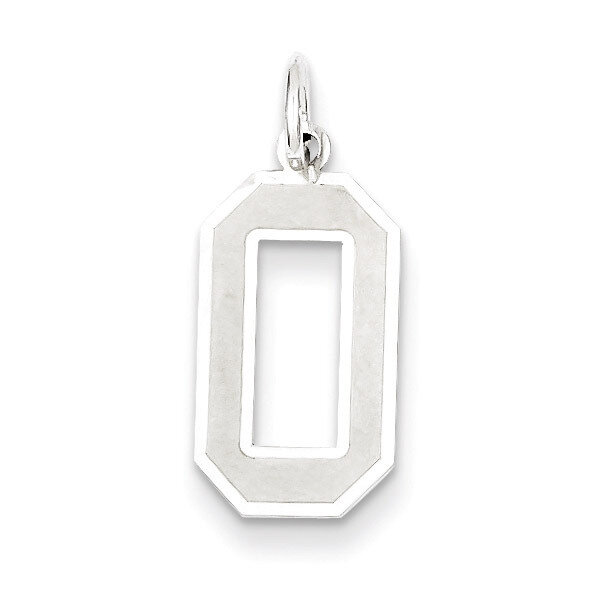 Medium Satin Number 0 Pendant Sterling Silver QPM00, MPN: QPM00, 883957126227