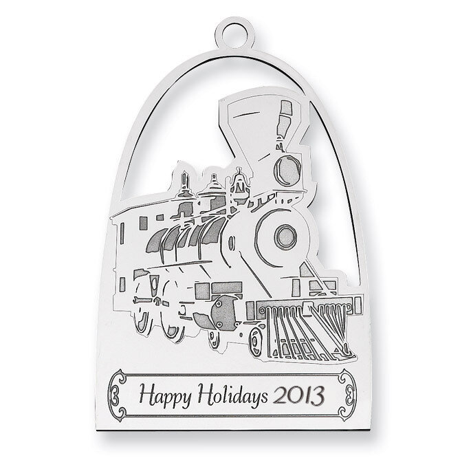 Christmas Train Ornament Sterling Silver QQ351, MPN: QQ351,