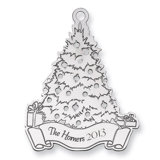 Christmas Tree Ornament Sterling Silver QQ358, MPN: QQ358,