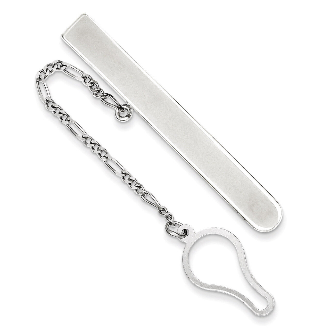 Tie Clip Sterling Silver Rhodium-plated QQ529, MPN: QQ529, 191101192463