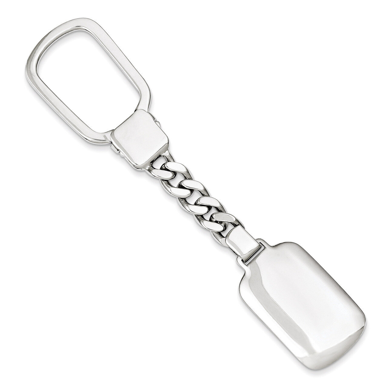 Key Chain Sterling Silver Rhodium-plated QQ536