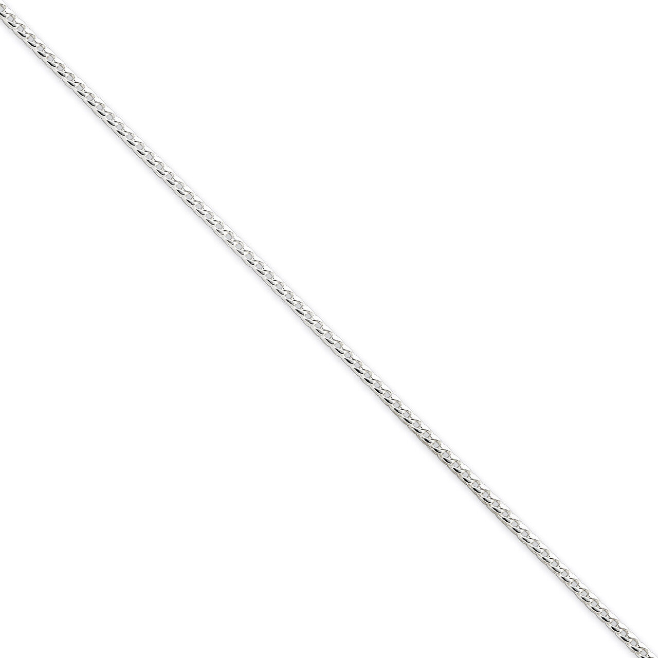 18 Inch 2.0mm Square Franco Necklace Sterling Silver QQF060-18, MPN: QQF060-18, 883957983622
