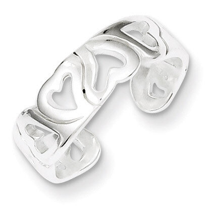 Heart Toe Ring Sterling Silver QR1931, MPN: QR1931, 883957184623
