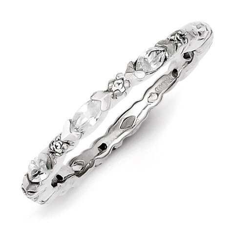 Band Sterling Silver Diamond QR1962-8, MPN: QR1962-8, 191101283864