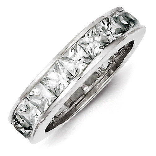 Eternity Band Sterling Silver Diamond QR1971-6