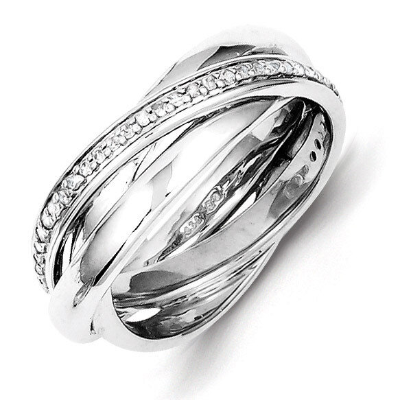 Band Sterling Silver Diamond QR4850-8, MPN: QR4850-8, 883957439938