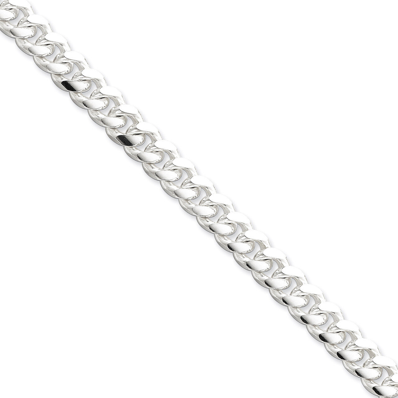 8 Inch 8.5mm Domed Curb Chain Sterling Silver QRC240-8, MPN: QRC240-8, 883957256214