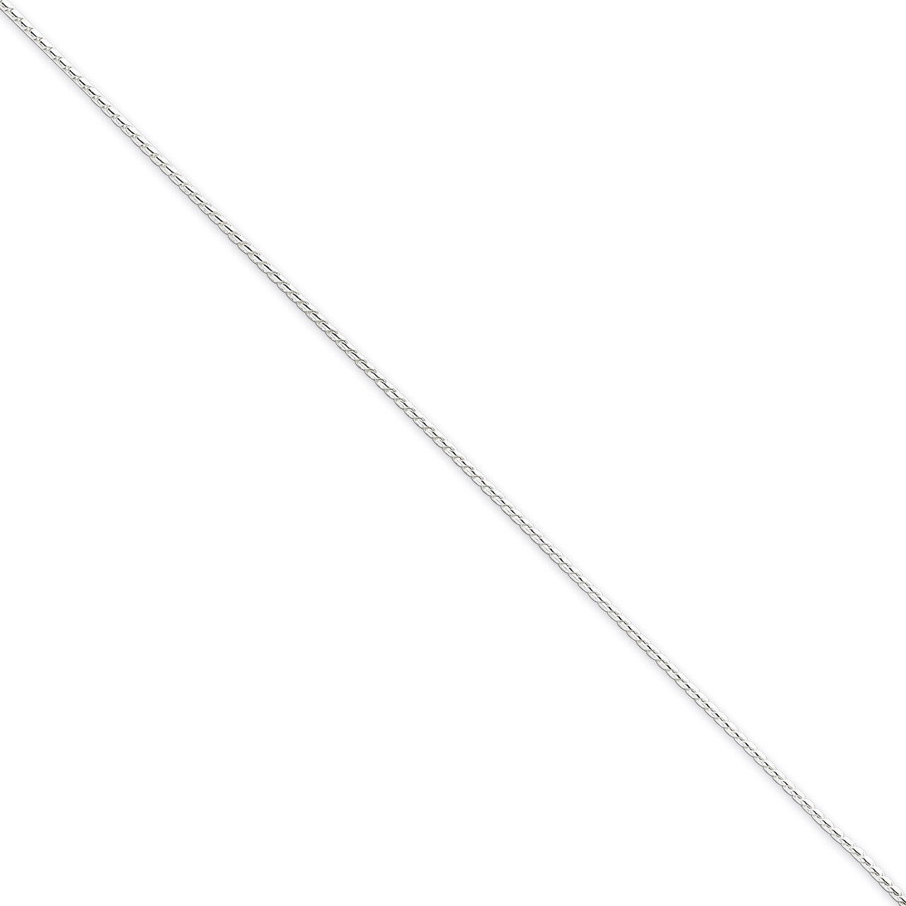 16 Inch 1mm Round Franco Chain Sterling Silver QRF050-16, MPN: QRF050-16, 883957084237